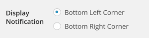 Notification Box Location